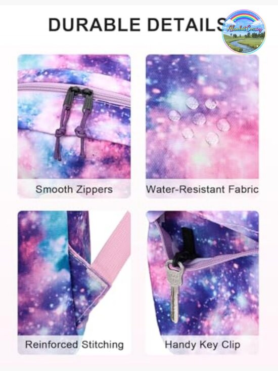 Lightweight Water Resistant School Backpack for Teens